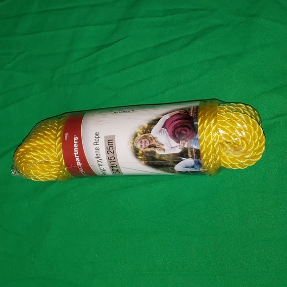 Project Partners 50 ft. Poly Rope Yellow New - Picture 1 of 2